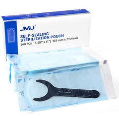 200pcs/box Self-Sealing Sterilization Pouches Sterilizer Bag Autoclave 5.25*11″