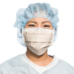 *50-Pieces* Halyard FluidShield ASTM Level 2 Fog-Free Surgical Mask 62113