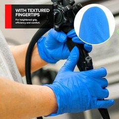 Nitrile Blue Disposable Exam/Medical Cleaning Gloves 4 Mil Powder Latex Free