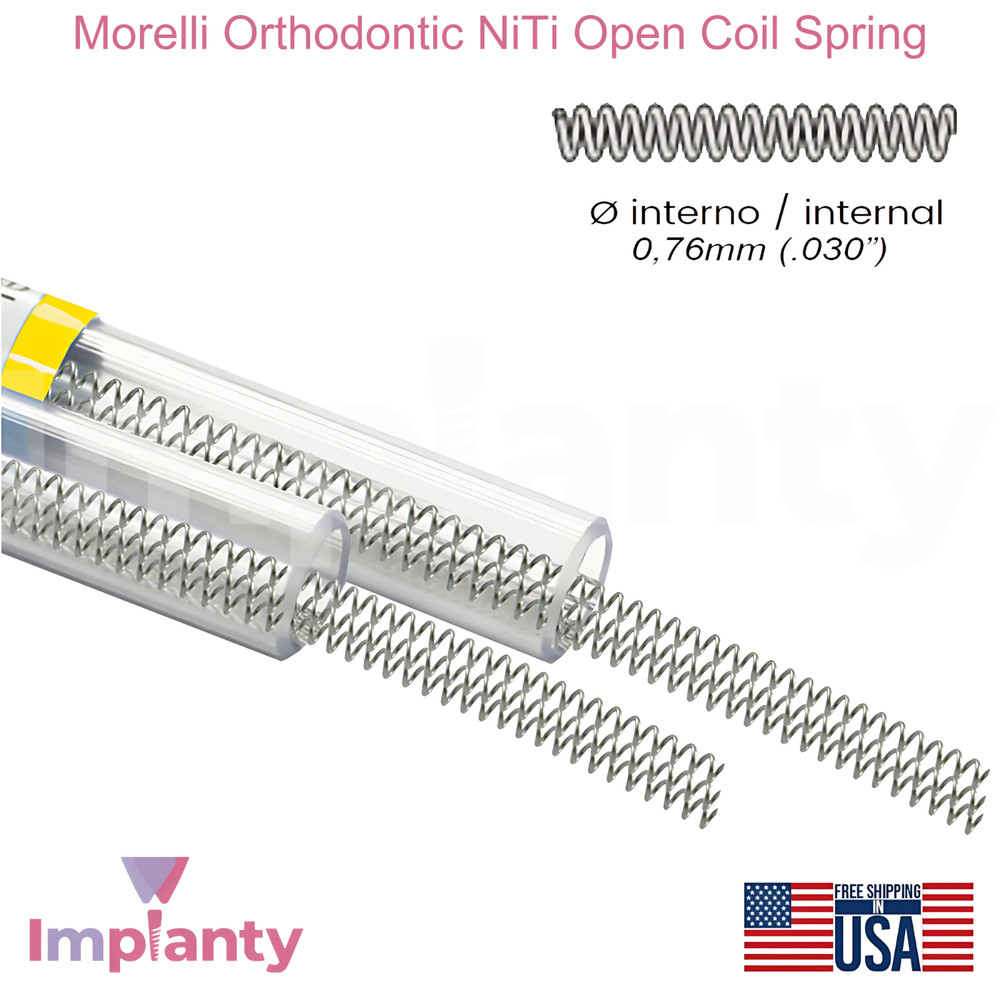 Morelli 0rthodontic NiTi Open Coil Dental Spring Medium-200gf Force 3 Sticks