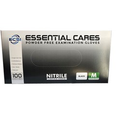 5 Mil Black Nitrile Disposable Exam Gloves Powder free 100pcs/box, ECS