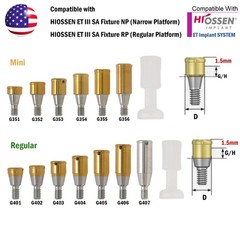 US For Hiossen/Nobel Biocare/Zimmer/Bego/Mis Dental Locator Attachment Abutment