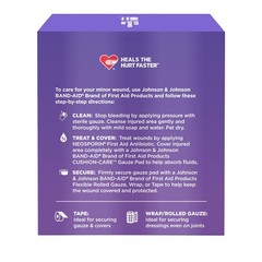 BAND-AID Brand Absorbent Cushion Care Sterile Square 4×4 Inch (Pack of 25)