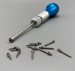Dental Orthodontic Implant Mini Screws Self-Drilling Screwdriver Blue/Fuchsia
