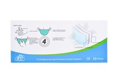 100 Pcs ( 2 box of 50 pc ) Disposable 3 Layer Face Protective Mask