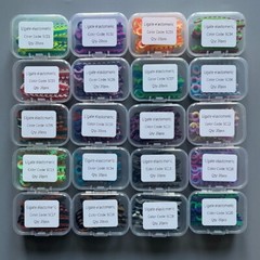 1Box/320pcs Dental Ligature Ties Orthodontic Elastic Rubber Bands Mix Colors