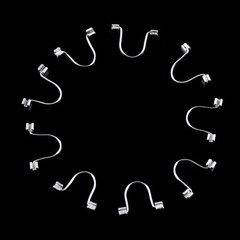 10Pc/Pack Dental Orthodontic Anterior Teeth Torque Spring Rectangular Arch L/M/S