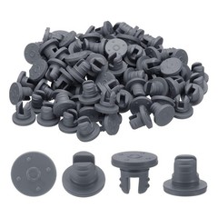 7.5 mm/0.3 Inch Vials Rubber Stoppers, 200 Pcs Two Legs Butyl Rubber Bottle3509
