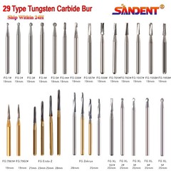 Dental Surgical Burs 19mm/25mm Carbide Bur Friction Grip FG Round For High Speed