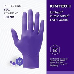 Kimtech 55083 Large Purple Nitrile Exam Gloves Box of 1000 Gloves expires 2028