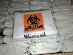 Bags 6″x9″ Specimen Transport Biohazard Bag, Econo-Zip, with absorbent-pad