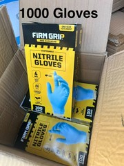 NITRILE VINYL BLEND GLOVES 4 Mil Case of gloves 1000 pcs, Non Medical LARGE