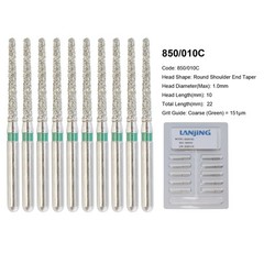 Dental Bur Diamond Burs FG High Speed Round End Taper Cylinder Football Barrel