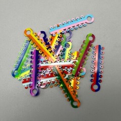 1Pack Dental Orthodontic Elastic Ligature Ties Rubber Bands Single/Double Colors