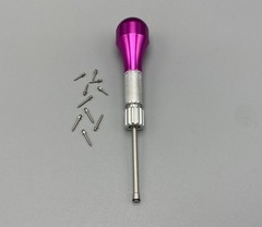 Dental Orthodontic Implant Mini Screws Self-Drilling Screwdriver Blue/Fuchsia