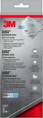 3M Aura 9205+ N95 Particulate Respirator, 3-Panel Comfortable Protection Mask