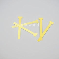 20 Pcs/Pack Dental Matrix T Bands Brass Straight Operatory Restoration 0.05mm