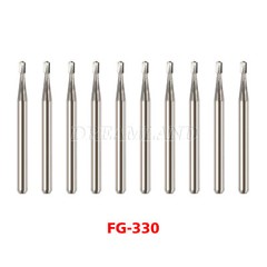 FG # 330 Dental Carbide 19mm Burs (10pcs Pack)