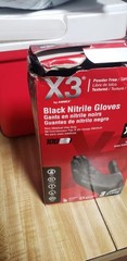 Black Disposable Nitrile Gloves – 100 Pack for Cooking, Cleaning & More