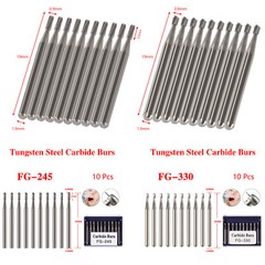Dental Carbide Burs Tungsten Steel Bur FG # 330 FG #245 for High Speed Handpiece