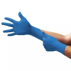 Blue Nitrile 4 Mil Medical Gloves Powder Free Latex Free Food Disposable Gloves