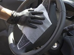 Proworks GL-VN104BKFL Vinyl Powderfree Disosable Gloves, Black, Large, 10 Boxes