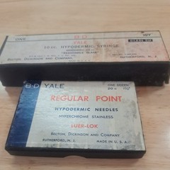 BD Yale 10cc Glass Reuseable Graduated Syringe with Slip Tip
