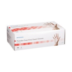 McKesson Vinyl Exam Glove Standard Cuff Length X-SMALL 150 per Box