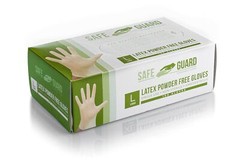 Large 100 Count White Powder Free Durable Protective Gloves for Food Service
