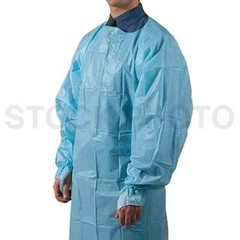 Precept 51576 Lightweight Blue Gown w/ Thumb Loops Size XL (2 Packs of 15)