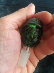 Premium 14mm Mario Brothers Head Thick Glass Bowl Hookah Bong Slide Pipe