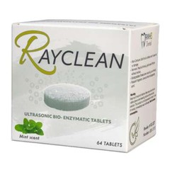 RayClean Ultrasonic Bio-Enzymatic Cleaning Tablets, 64/Box