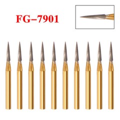 10 Pcs Dental Tungsten Carbide Trimming & Finishing Burs Drill Smooth FG 7901