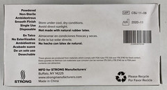Lot of (9) 100 Count Clear Vinyl Latex-Free Gloves by Strong 73022 Small