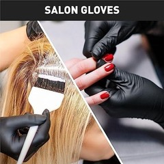 Comfortable 5 Mil Disposable Gloves in Black/Pink – Ideal for Cooking & Cleaning