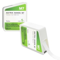 5 Pcs Dental Lab Teflon Matrix Bands PTFT Universal System White With Blade M7