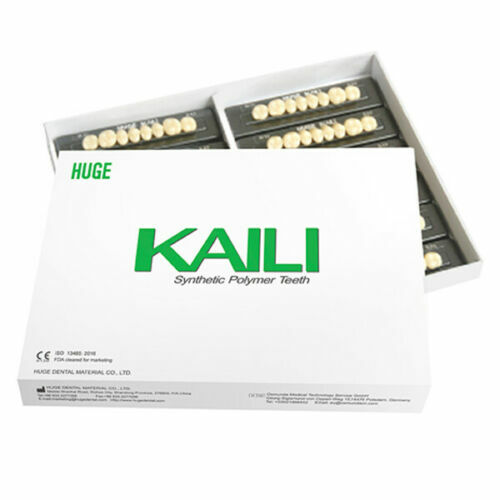 HUGE KAILI Synthetic Polymer False Teeth Lower Posterior SZ34 Full Box 12sheets