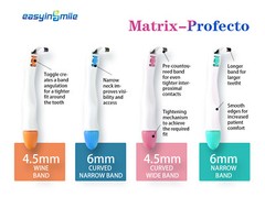 50Pcs Dental Pro Matrix Band Molar/Premolar Restoration Molding Tablet 4.5/6.0MM