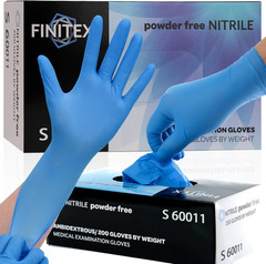 Blue Disposable Nitrile Exam Gloves – 200 PCS/BOX 3.5Mil Rubber Powder-Free Late