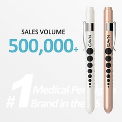 Compact and Lightweight LED Medical Penlights – 2 Pcs with Ruler and Gauge
