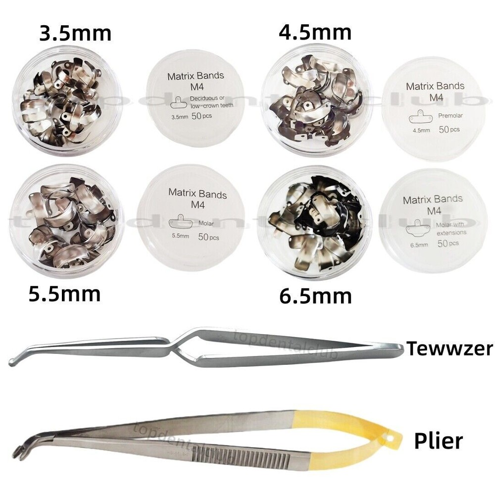 Dental Sectional Matrix 3D Matrices Band Hole Protrusions Matrice Tweezers Plier