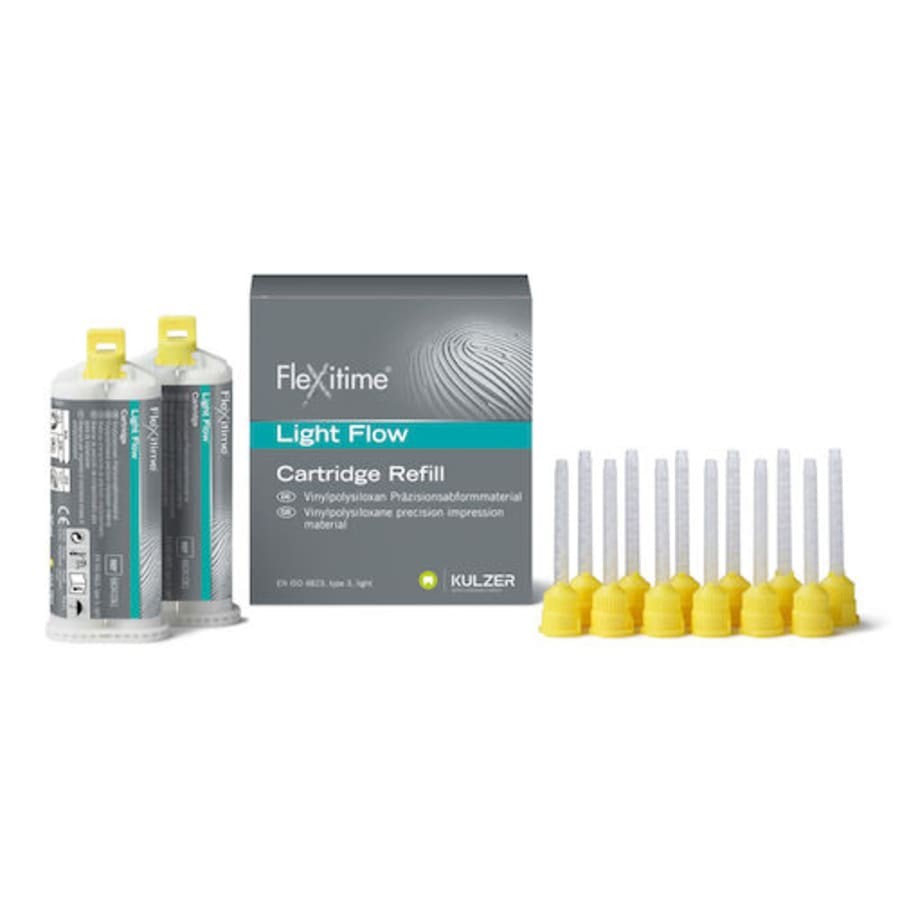 Dental Impression Material 2 x 50 mL Cartridges w/ Mixing Tips Multiple Options