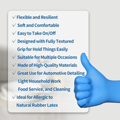 Nitrile Gloves 100Pcs 1000 Pcs Disposable Blue, Small/Medium/Large/XLarge, No…