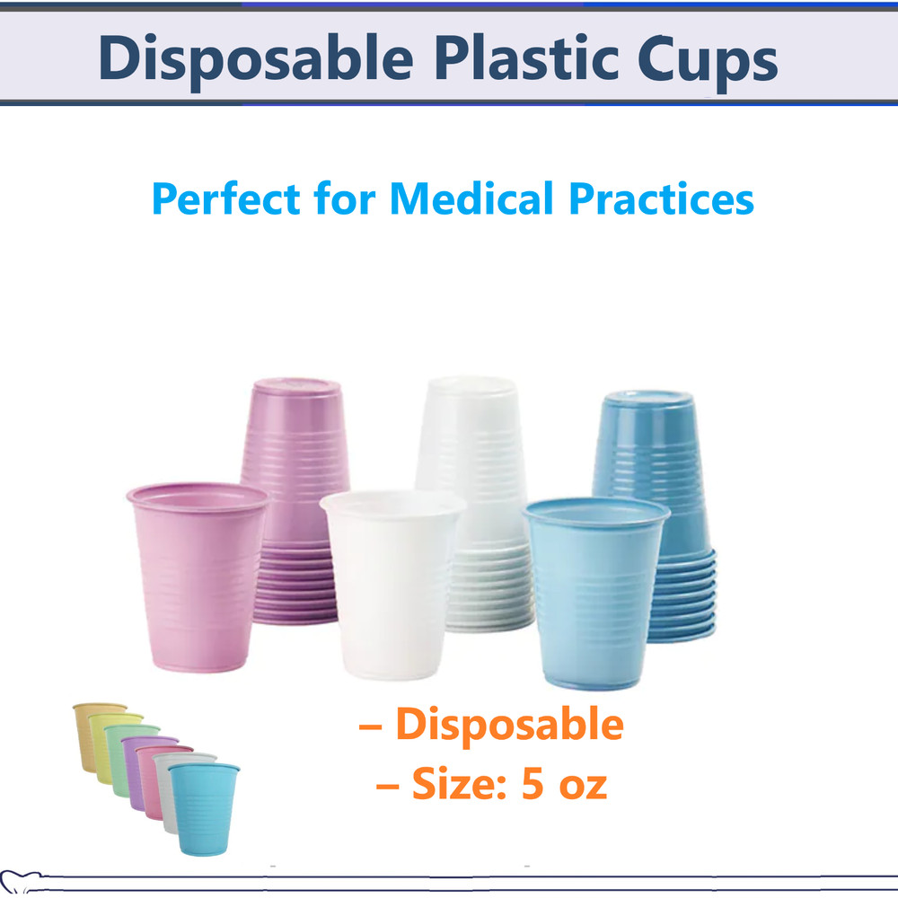 Dental Cups 5 oz Office Patient Medical Plastic Drinking Disposable 100-5000 Cup