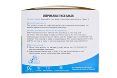 100 Pcs ( 2 box of 50 pc ) Disposable 3 Layer Face Protective Mask