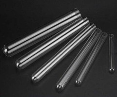 5ml-135ml Round-bottomed Glass Tubes High Temperature Chemistry Sample Container