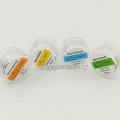 50 Pcs Dental Matrix Band 3D Hole Protrusions Contoured Matrices 3.5mm-6.5mm