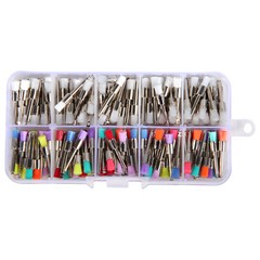 200pcs US Mixed Dental latch type prophy polishing brush flat tapered Brushes ty