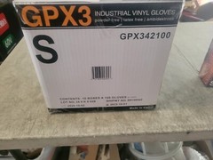 INDUSTRIAL VINYL GLOVES GPX3 SIZE SMALL (CASE OF 1000)