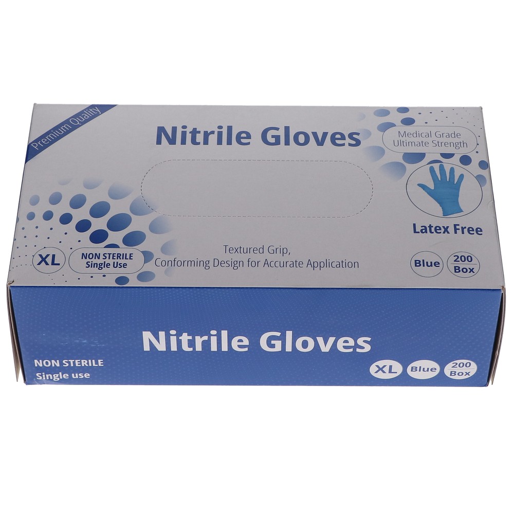 House Brand Dentistry 119204 HSB Nitrile Exam Gloves Extra Large 200/Bx